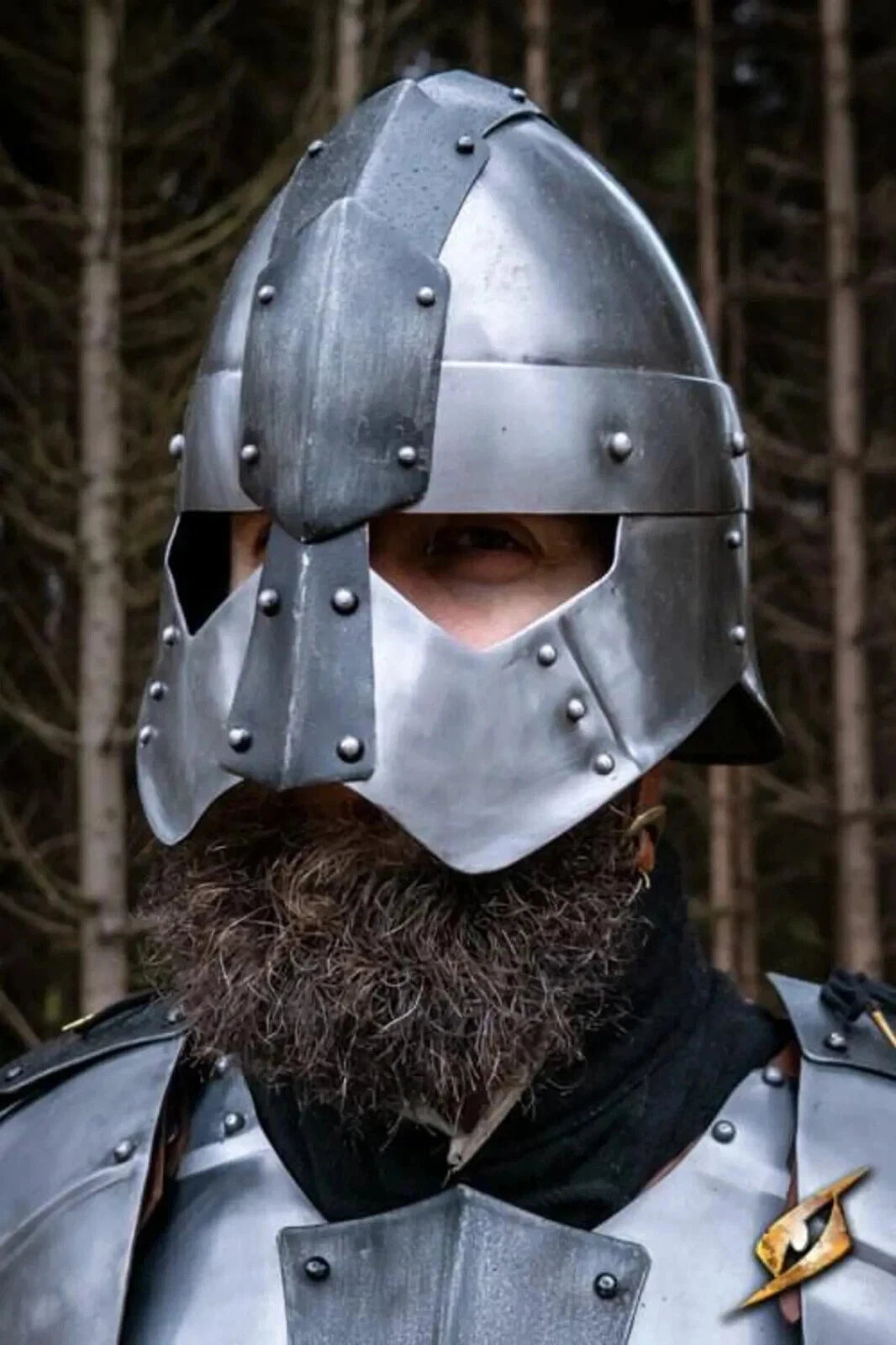 Dark Dreki Steel Knight Armor Suit Full Body Armor With Cuirass,Pauldrons,Bracer